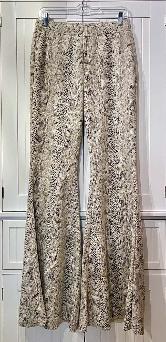 ACOA Snake Print Flare Pants